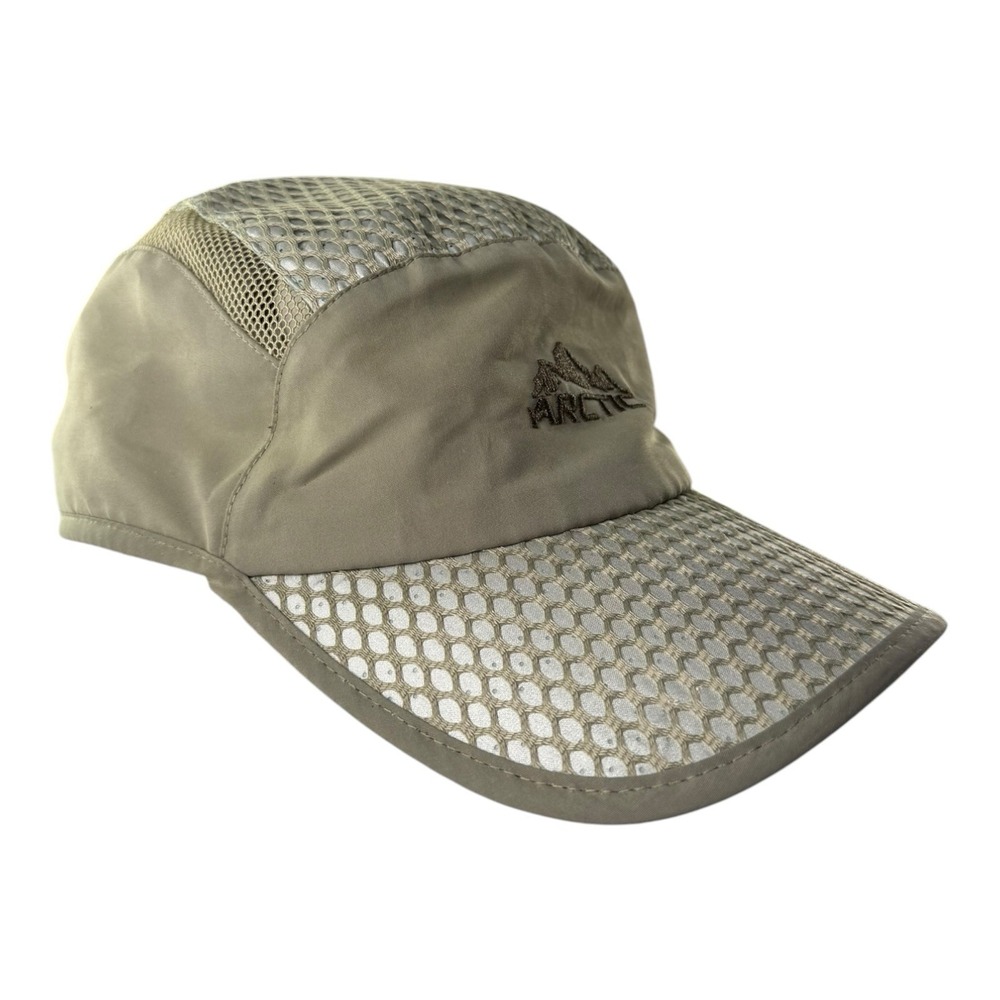 Arctic Hat Evaporative Cooling Cap Khaki Mesh Adjustable Outdoor Sun Hat